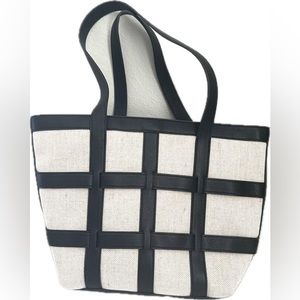 Landry Black and Cream Tote